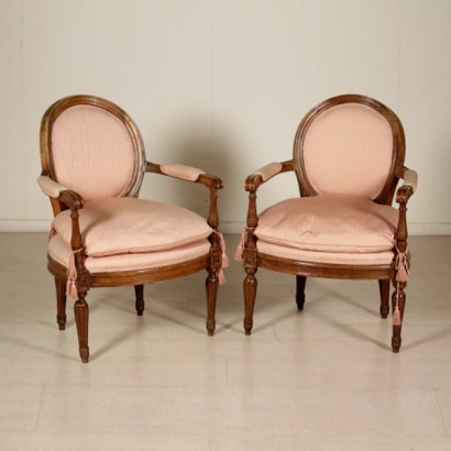 Pair of neoclassical armchairs