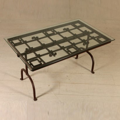 Wrought iron coffee table