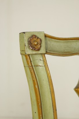 Neoclassical chairs pair-detail