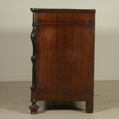 Commode noyer entrejambe-côté