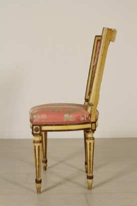 Group four Louis XVI chairs-side