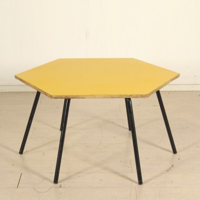 table, table pour enfants, bois Formica, métal peint, fabriqué en Italie, #modernariat, #tables, # {* $ 0 $ *}