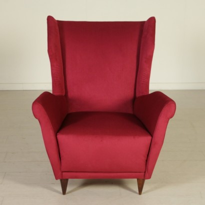 armchair, 1950s armchair, 50s, {* $ 0 $ *}, anticonline, velvet armchair, restored armchair, designer armchair, Italian design armchair, Italian design