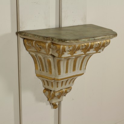 Large shelf lacquered console table