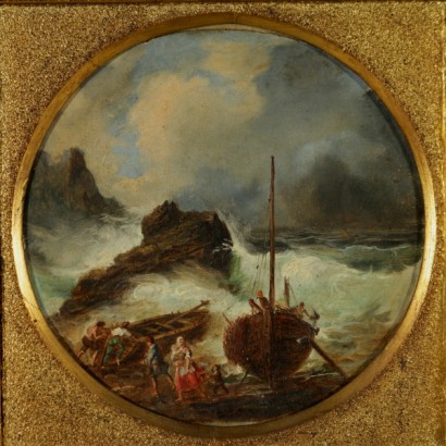 Port during the storm scene