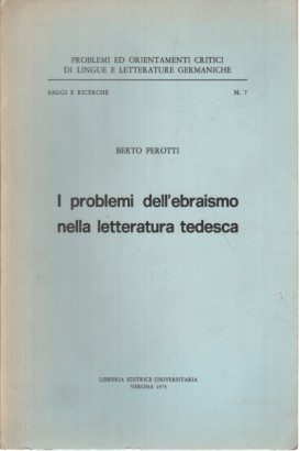 I problemi dell'ebraismo nella letteratura tedesca