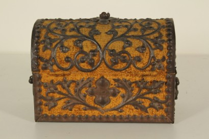 jewelery box, jewelery box, antique jewelery box, antique jewelery box, wooden jewelery box, wrought iron jewelery box, 900 jewelery box, early 20th century jewelery box, {* $ 0 $ *}, anticonline