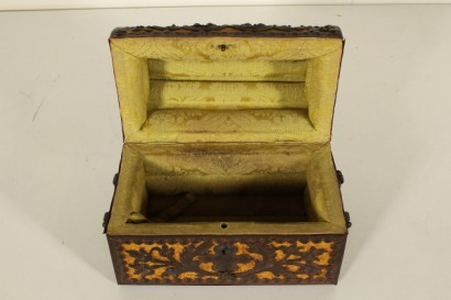 jewelery box, jewelery box, antique jewelery box, antique jewelery box, wooden jewelery box, wrought iron jewelery box, 900 jewelery box, early 20th century jewelery box, {* $ 0 $ *}, anticonline