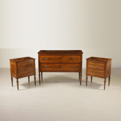 Pair nightstands Neoclassical-complete furniture