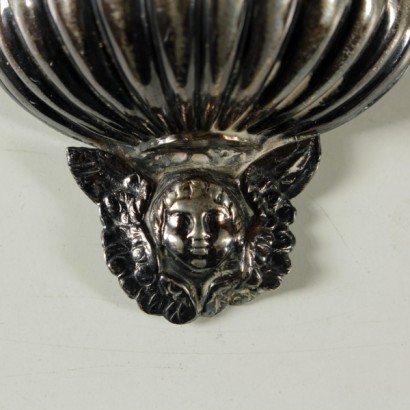 Pair of silver holy water-detail