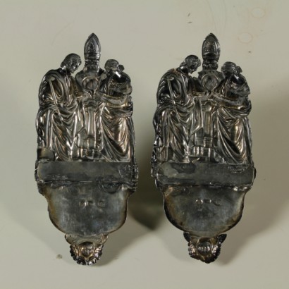 Pair of silver holy water