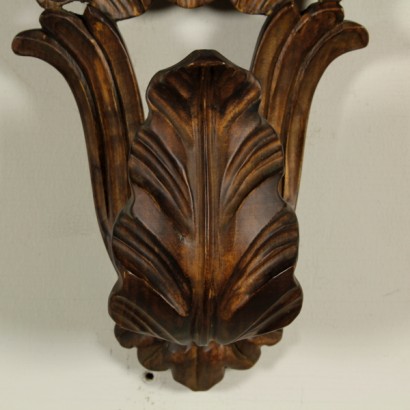 Gruppo di 4 applique in legno - particolare Gruppo di 4 applique in legno - particolare
