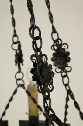 Wrought Iron Chandelier - detail