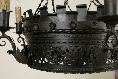 Wrought Iron Chandelier - detail