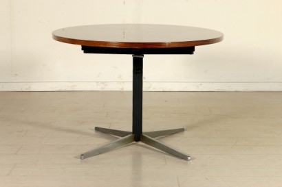 Tabelle 60 Tisch, Design Tisch, deutsches Design Tisch, German Design, moderne Antiquitäten, höhenverstellbarer Tisch, höhenverstellbar, Palisander Tisch, Metallbeine, {* $ 0 $ *}, anticonline, 60er, Deutsch, Tisch Deutschland