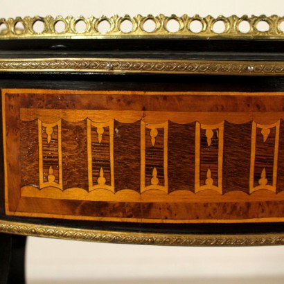 Inlaid planter Napoleon III-detail