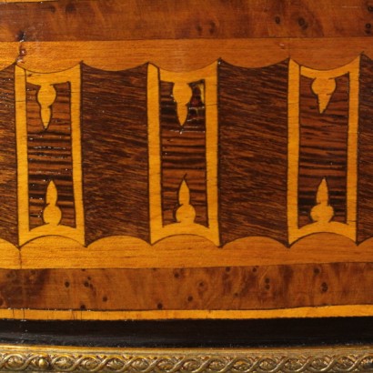 Inlaid planter Napoleon III-detail