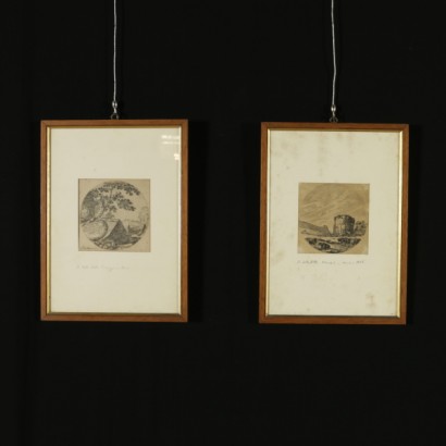 Stefano Della Bella (1610-1664), a pair of etchings