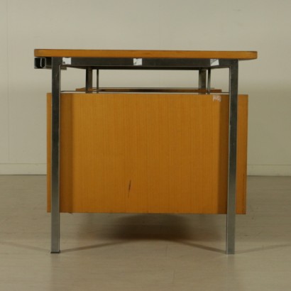 escritorio, escritorio con cajones dobles, escritorio castelli anónimo, castelli anónimo, escritorio de los 70, escritorio de los 80, escritorio de los 70 y 80, escritorio de caoba, escritorio vintage, {* $ 0 $ *}