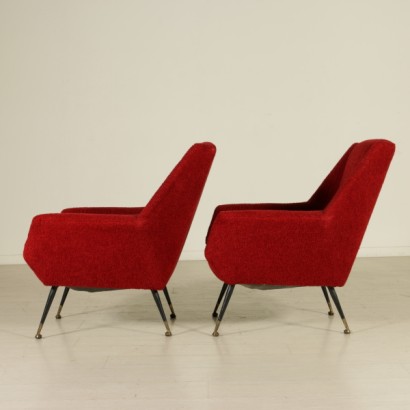 sillón, sillón 50's, 50's, {* $ 0 $ *}, anticonline, sillón 60's, 60's, diseño italiano, sillón de diseño, sillón de diseño italiano, diseño italiano, tejido original, punta de latón