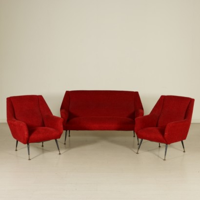 poltrona, poltrona anni 50, anni 50, di mano in mano, anticonline, poltrona anni 60, anni 60, design italiano, poltrona di design, poltrona design italiano, design italiano, tessuto originale, puntale in ottone