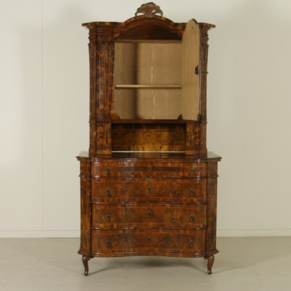 Baroque COMMODE with display cabinets