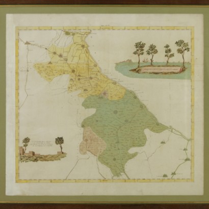 Mappa de "La legazione della Romagna, La legazione di Urbino, La Contea di Cirtà di Castello, La Repubblica di S.Marino"