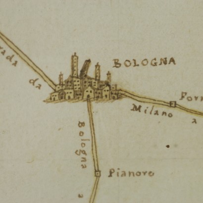 Map of "the Legation of Romagna, the Legation of Urbino, the County of Cirtà, The Republic of San Marino"