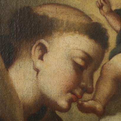 San a Antonio de Padua y el niño Jesús-detalle
