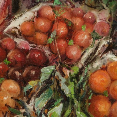 Market scene in Naples-detail