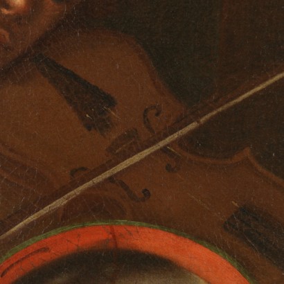 Giuseppe Bonito Player Oil on Canvas 18th Century