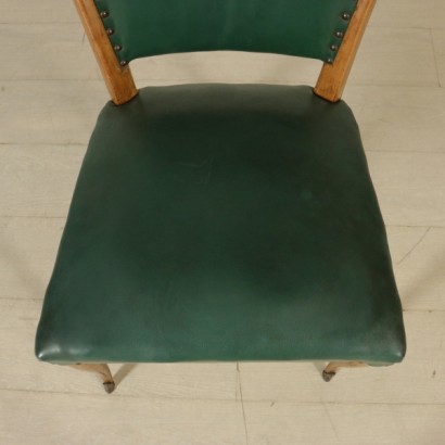sedie, sedie vintage, sedie anni 50, anni 50, sedie di modernariato, modernariato italiano, vintage italiano, di mano in mano, anticonline, sedie in similpelle, sedie in faggio, sedie a molle