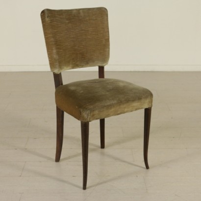 sedie, sedie anni 50, anni 50, sedie vintage, sedie di modernariato, vintage italiano, modernariato italiano, gruppo di sedie, otto sedie, sedie in velluto, rivestimento in velluto, di mano in mano, anticonline