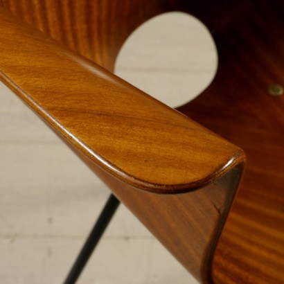 sedia, sedia medea, sedia vintage, sedia di design, sedia design italiano, design italiano, sedia fratelli tagliabue, fratelli tagliabue, legno curvato, sedia legno curvato, sedia anni 50, sedia anni 60, sedia nobili, vittorio nobili, sedia vittorio nobili, di mano in mano, anticonline, sedie con braccioli, medea con braccioli, vintage italiano, sedie vittorio nobili