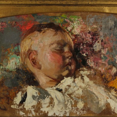 The baby asleep-detail