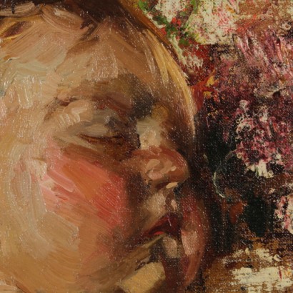 The baby asleep-detail