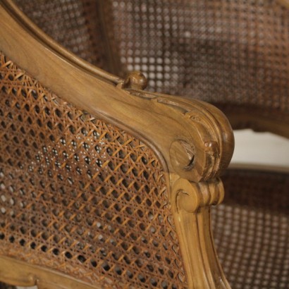 armchair, cane armchair, baroque style armchair, baroque armchair, baroque style, walnut armchair, {* $ 0 $ *}, anticonline