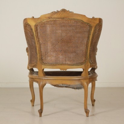 armchair, cane armchair, baroque style armchair, baroque armchair, baroque style, walnut armchair, {* $ 0 $ *}, anticonline