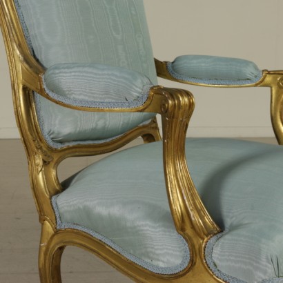 armchairs, pair of armchairs, baroque style armchairs, baroque style, baroque armchairs, 900 armchairs, gilded armchairs, carved armchairs, {* $ 0 $ *}, anticonline, style armchairs