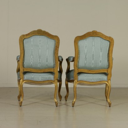 armchairs, pair of armchairs, baroque style armchairs, baroque style, baroque armchairs, 900 armchairs, gilded armchairs, carved armchairs, {* $ 0 $ *}, anticonline, style armchairs