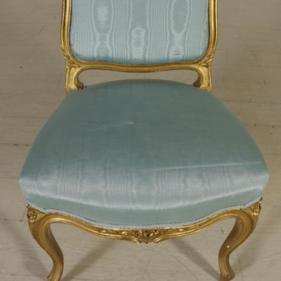 {* $ 0 $ *}, par de sillas de estilo, sillas de estilo, par de sillas, sillas barrocas, estilo barroco, sillas doradas, sillas talladas, 900 sillas, sillas de principios del siglo XX, sillas de principios del siglo XX