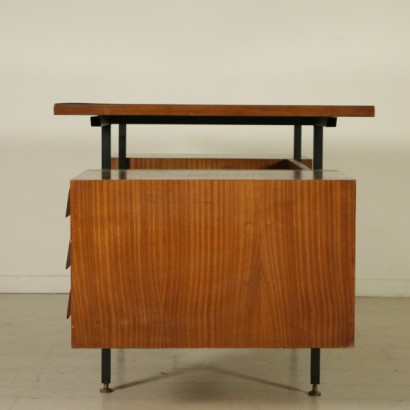 desk, 60s desk, vintage desk, Italian vintage, mahogany desk, formica desk, 60s, designer desk, Italian design, {* $ 0 $ *}, anticonline