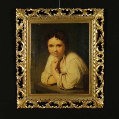 Portrait d’une jeune fille à la fenêtre