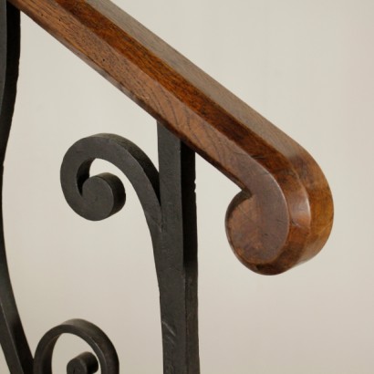 staircase, oak staircase, small staircase, wrought iron handrail, oak handrail, wrought iron railing, wrought iron staircase, wrought iron staircase, {* $ 0 $ *}, anticonline, staircase 900, spiral staircase, antique staircase , antique staircase