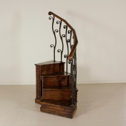 staircase, oak staircase, small staircase, wrought iron handrail, oak handrail, wrought iron railing, wrought iron staircase, wrought iron staircase, {* $ 0 $ *}, anticonline, staircase 900, spiral staircase, antique staircase , antique staircase