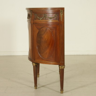 credenza, credenza in stile neoclassico, stile neoclassico, credenza demilune, credenza in mogano, credenza neoclassico, stile neoclassico, credenza 900, credenza primi 900, credenza inizi 900, di mano in mano, anticonline