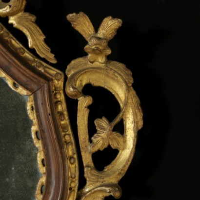 Paar barocke Spiegel-detail