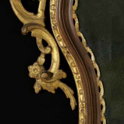 Paire de miroirs Baroque-détail