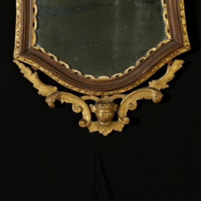 Paire de miroirs Baroque-détail