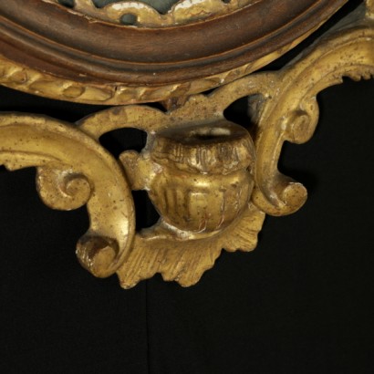 Paire de miroirs Baroque-détail